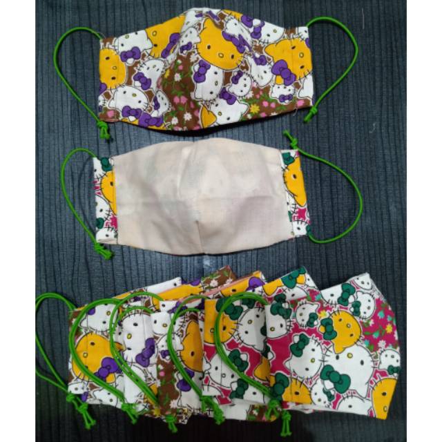 Masker Kain Anak Hello Kitty