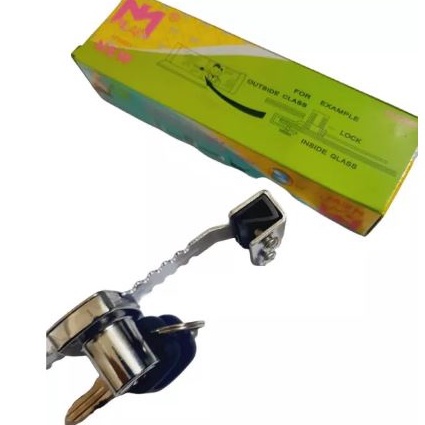 Kunci Etalase Kaca Sliding Door Milan 2 Gigi Berkualitas Tinggi/KUNCI KACA 2 GIGI/SLIDING GLASS LOCK