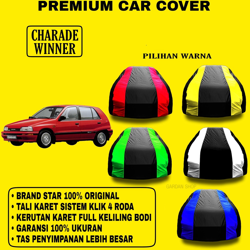 Body Cover CHARADE WINNER Garis 2 WARNA Penutup Pelindung Bodi Mobil Charade Winner PREMIUM