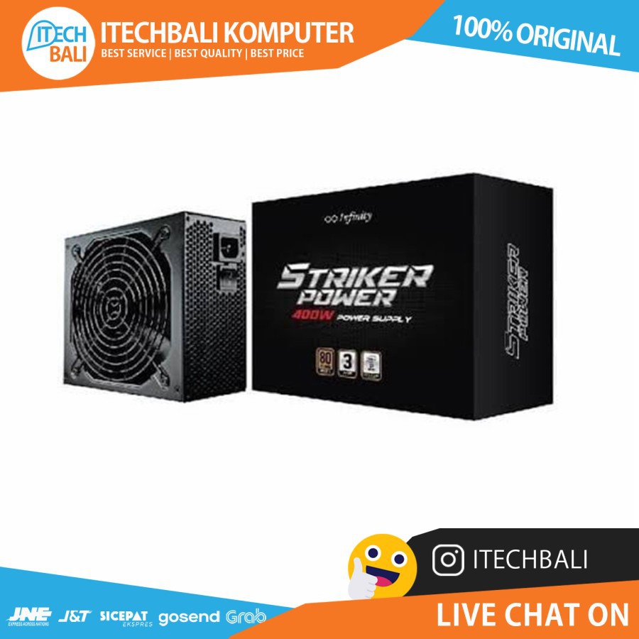 PSU INFINITY 400w 80+ Bronze 400w | ITECHBALI