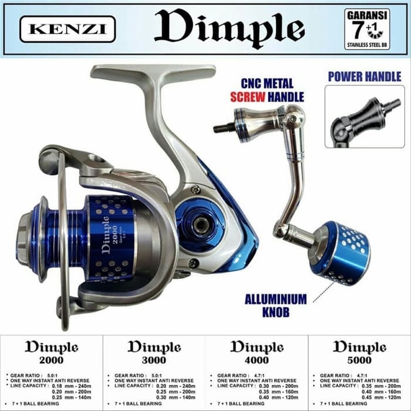REEL KENZI DIMPLE 3000 POWER HANDLE