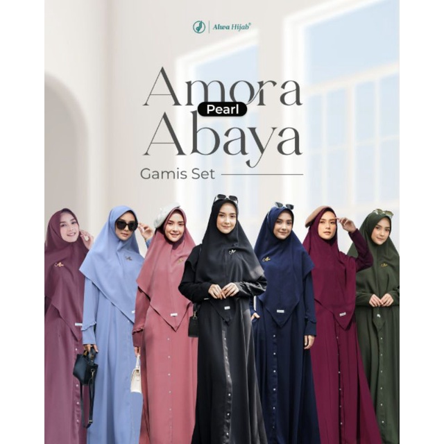 ALWA HIJAB ABAYA AMORA/ GAMIS TERBARU/ GAMIS SET