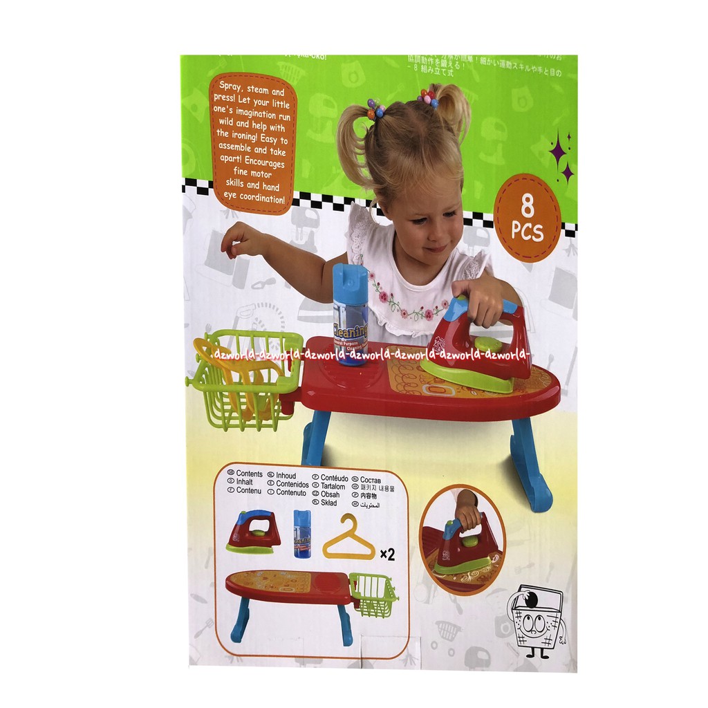 Play Go My Compact Ironing Set Mainan Anak Papan Setrikaan Baju