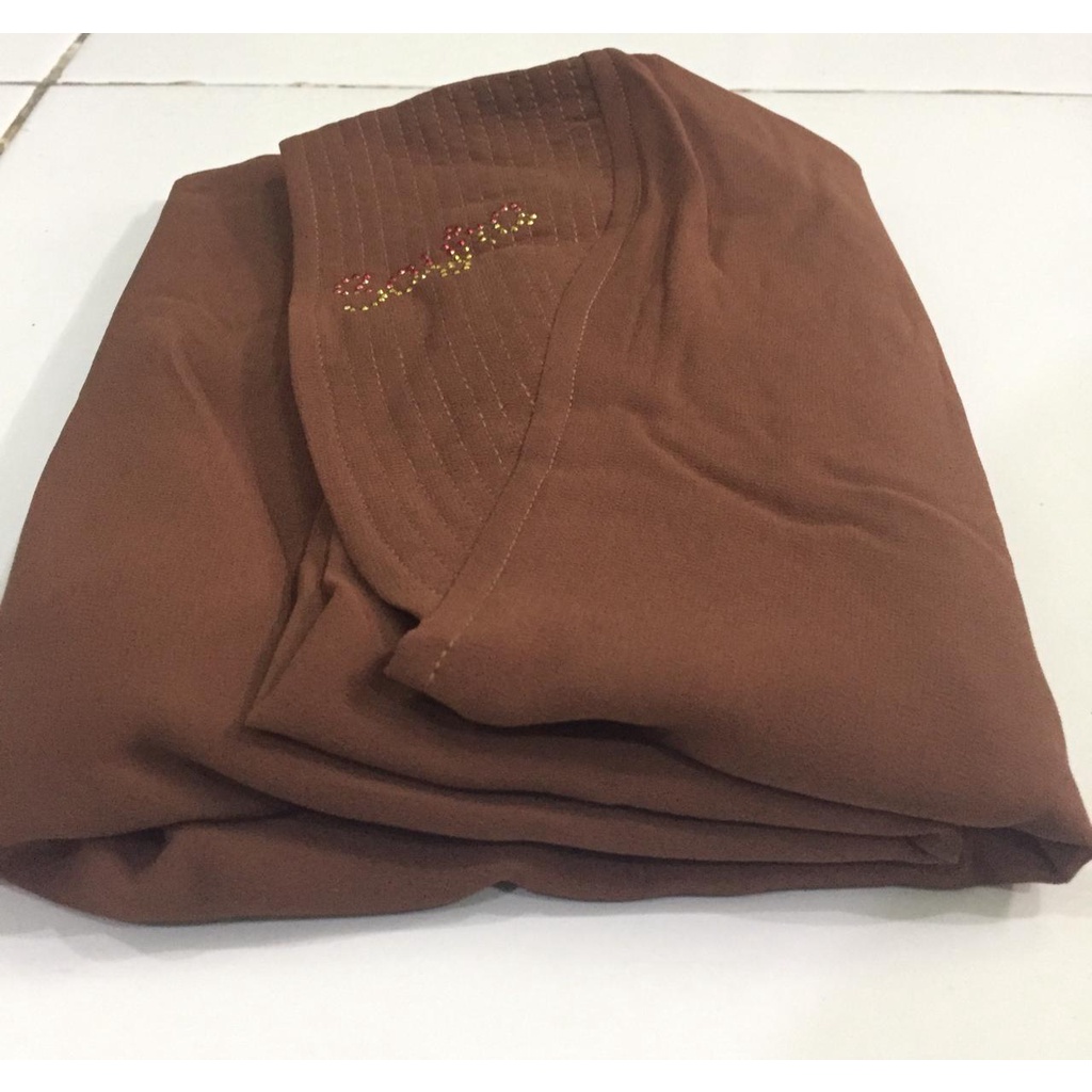 Jilbab Khimar Mondial Ori Sayra SAYRA1-3. BROWN