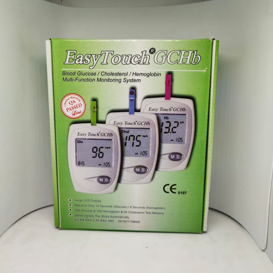 Easy Touch GCHB 3in1 Alat Tes cek Hemoglobin Darah EasyTouch 3 in 1