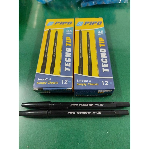 

[PCS] PULPEN PIPO TECNO TIP 0.5 MM HITAM / BALLPOINT / BOLPEN