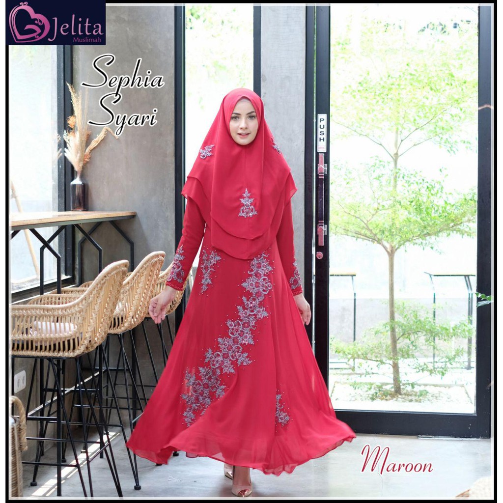 SEPHIA SYARI JELITA MUSLIMAH GAMIS PESTA SET