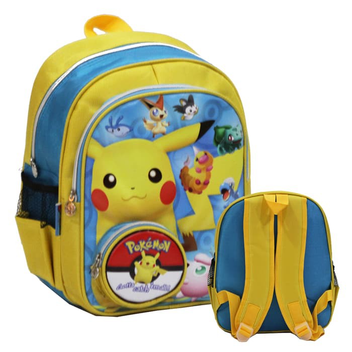 Tas Ransel TK & PG Pokemon Go Motif Kantung Coin - Yellow