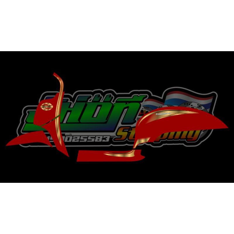 STRIPING SCOOPY NEW ORI 2018 STYLISH EDITION TRANSPARAN GOLDEN