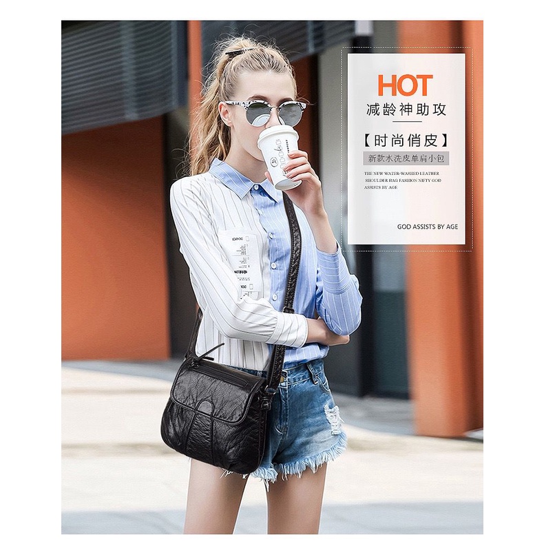 JK 915 1KG MUAT 3PCS TAS SELEMPANG STYLE FASHION  IMPORT  E6902 U4367 T998