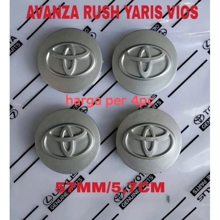 tutup dop roda velg avanza rush yaris vios all new avanza 4pc