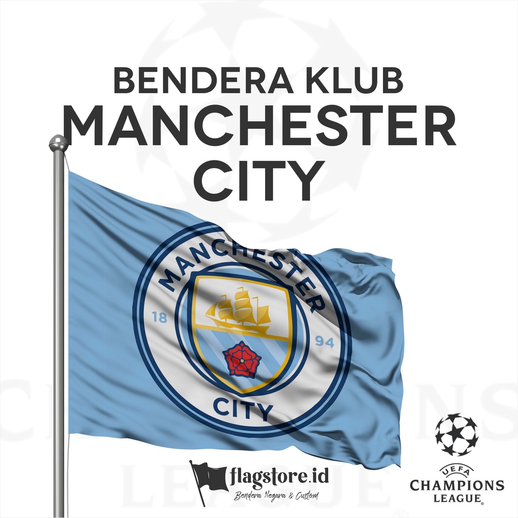 Flagstore.id -  BENDERA KLUB MANCHESTER CITY | MAN CITY THE CITIZEN FANS