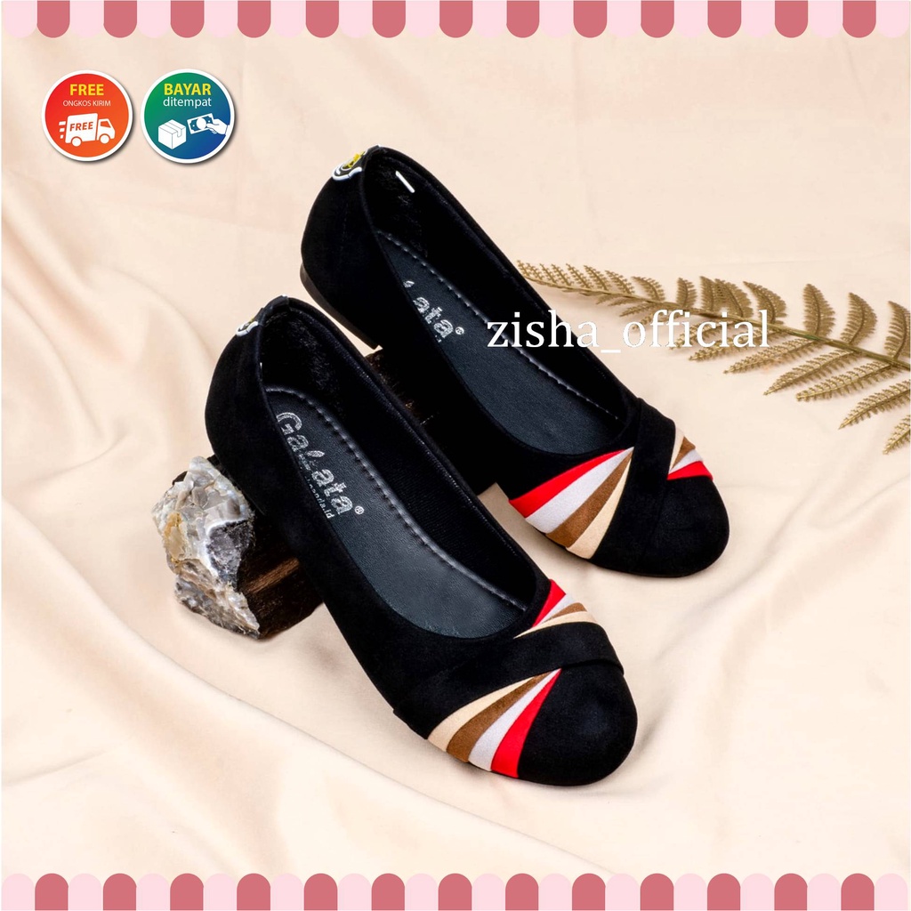 Blackpanda Flat Shoes / Sepatu Black Panda / Sepatu Wanita / Flatshoes Wanita / Black Panda Rainbow