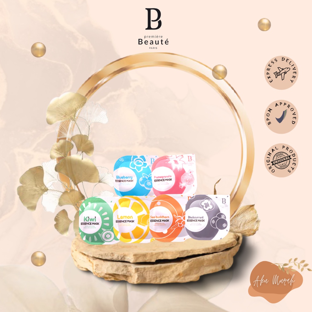 ✨ AKU MURAH ✨Premiere Beaute - Face Mask 10g Natural Fruit Jelly Essence Sleeping