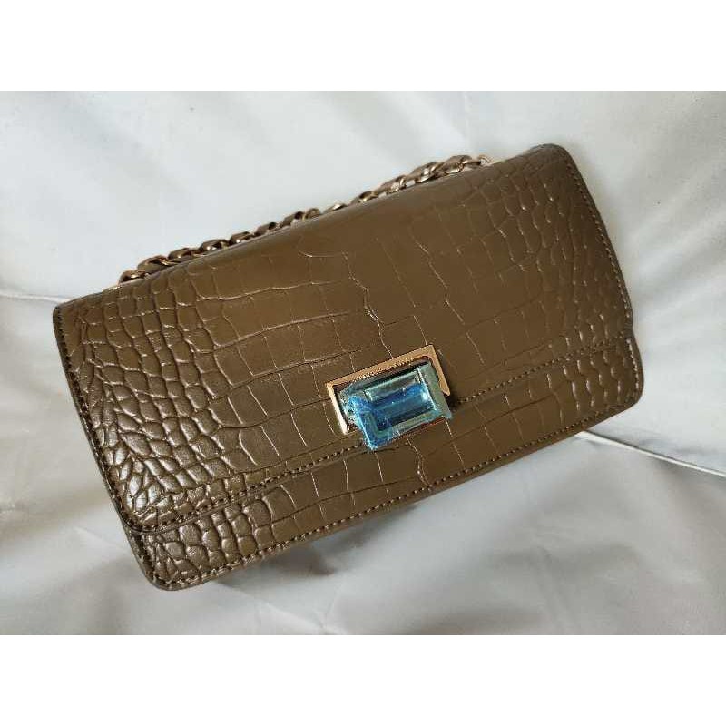 [TANG&amp;YENNY] TAS WANITA TAS CROCO IMPORT TAS SELEMPANG WANITA SHOULDER BAG IMPORT # 75852