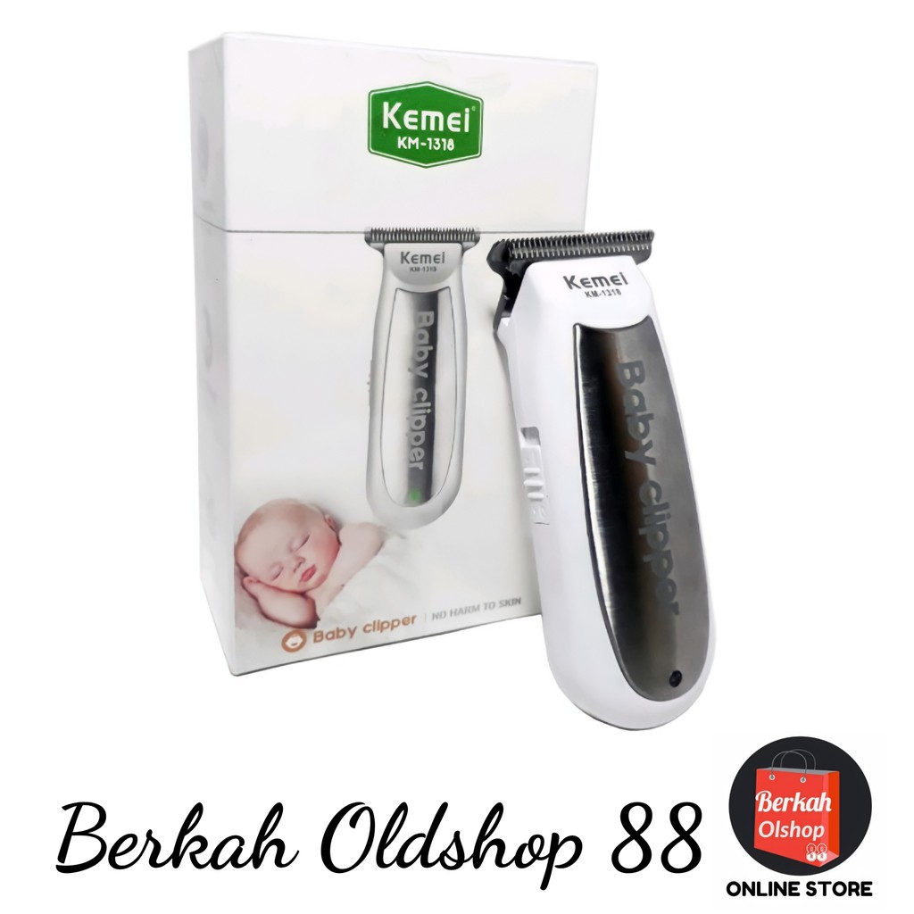 [Cod] Kemei km 1319 /1318  Alat Cukur Rambut Bayi Elektrik Baby Shaver Trimmer