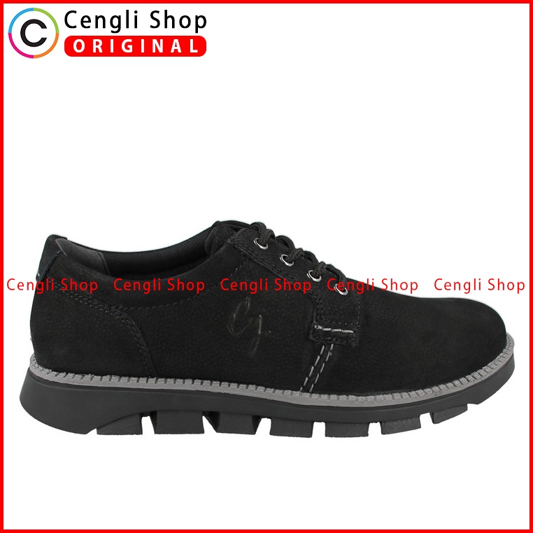 SEPATU BOOT PENDEK PAKALOLO PRIA ORIGINAL CASUAL KULIT ASLI HITAM PB07