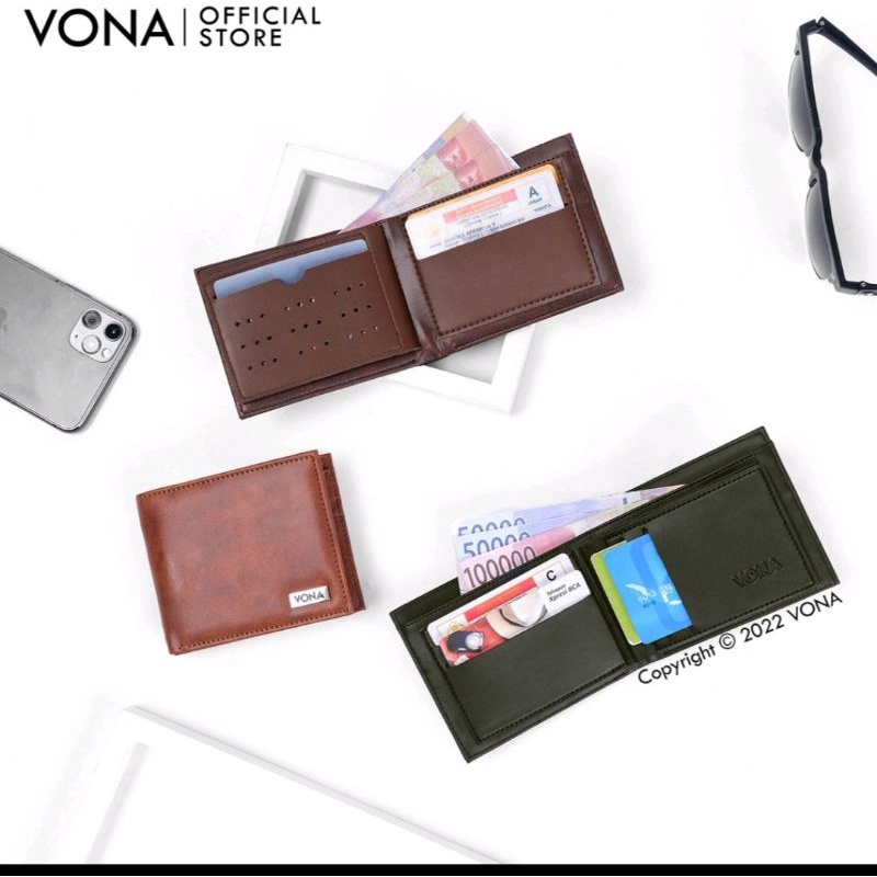 VONA dompet lipat pria premium ..