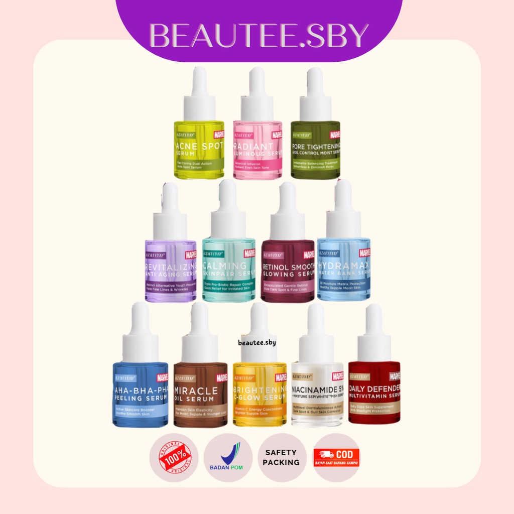 Jual AZARINE MARVEL SERUM Niacinamide 5% / Pore Tightening / Radiant ...