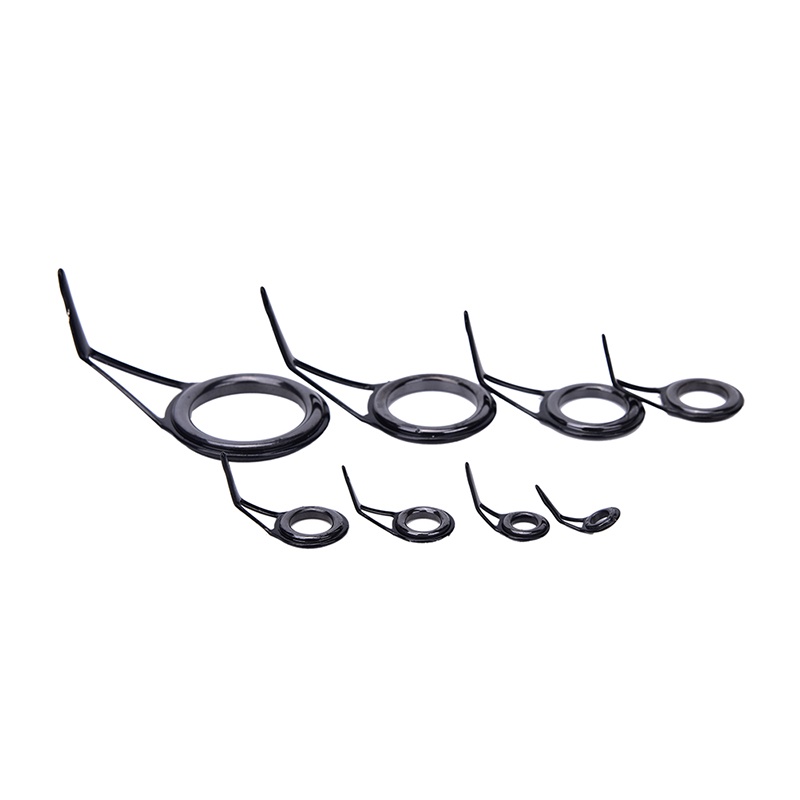 (LUCKID) 8pcs Ring Guide Joran Pancing 8 Ukuran Untuk Reparasi
