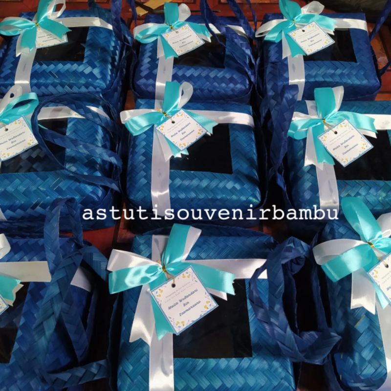 BESEK JINJING MIKA PITA SPESIAL WARNA | besek anyam | besek hajatan | besek hantaran | besek murah