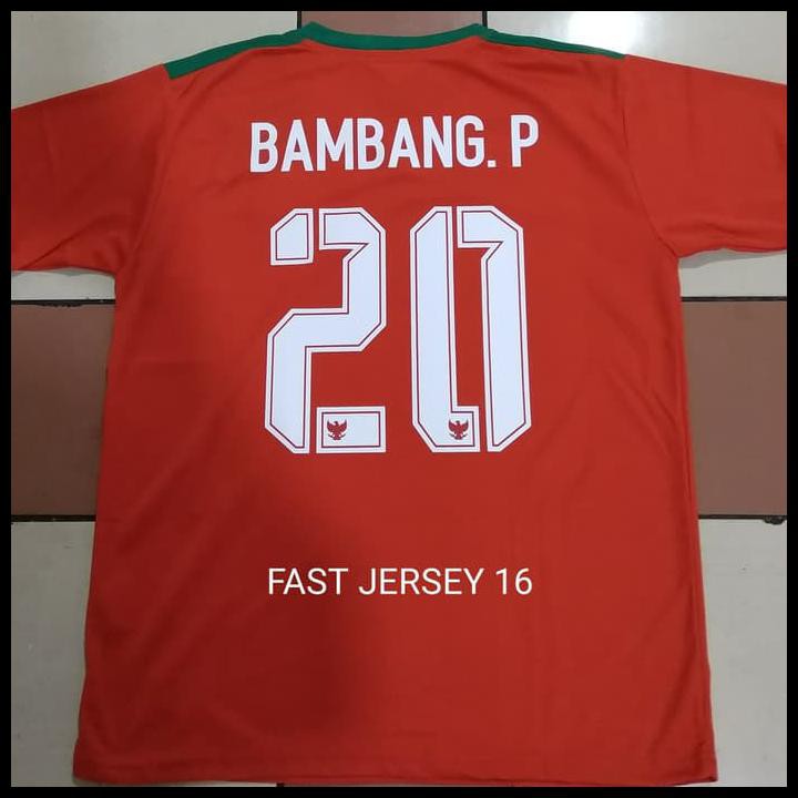 PROMO COSTUME NAME/NAMESET + JERSEY TIMNAS INDONESIA HOME GO 2017/2018