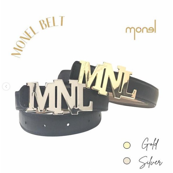 Belt Monel Silver & Gold -  Ikat Pinggang Wanita by Monel