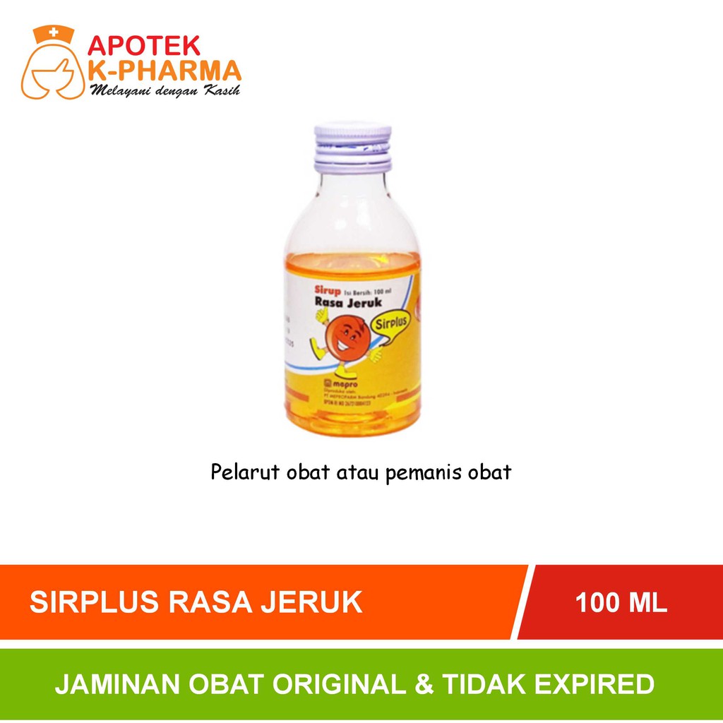 Sirplus Rasa Jeruk Isi 100ml Obat Original Mepro
