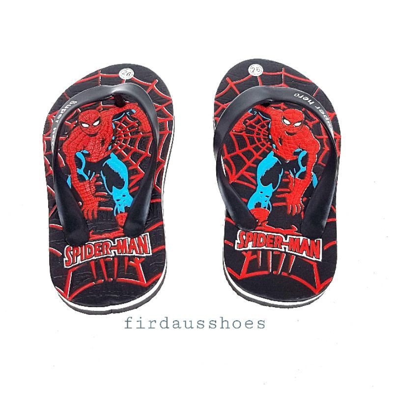 Sandal Jepit Anak MOTIF SPIDERMAN SIZE26-35