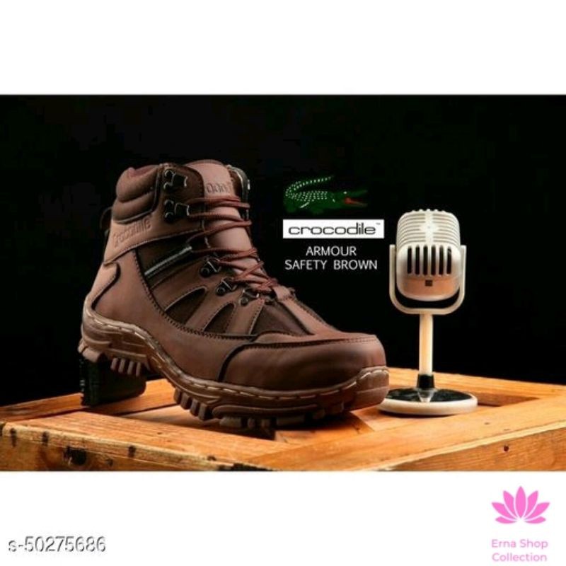 Sepatu Boots Safety Pria Crocodile