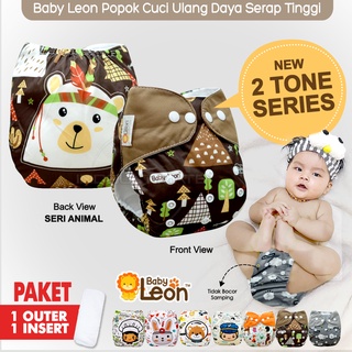 Image of ORI BABY LEON Clodi PRINT+ INSERT popok kain bayi baby cloth diapers diaper newborn