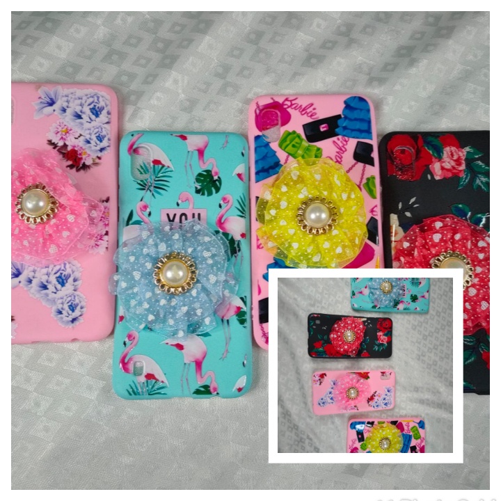 SOFT CASE KARAKTER POPSOCKET BUNGA 5D SAMSUNG J2 PRIME