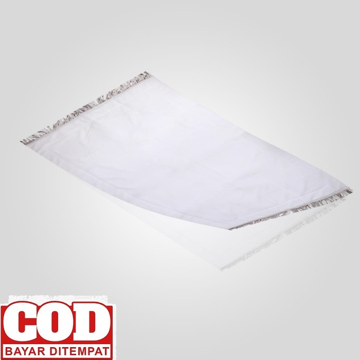 Model Terkini... Sajadah Besar Cm Al-Qoyyum Turkey Turki Turkiye  TG654 Sajadah Putih Polos Sajadah