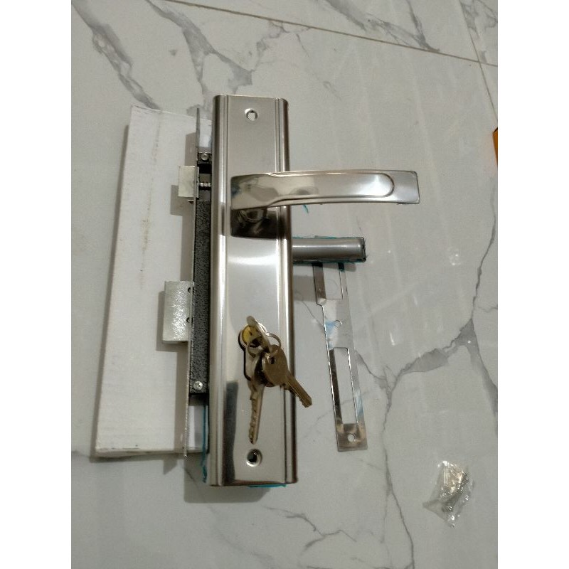 kunci pintu besar handle pintu murah komplit 25cm