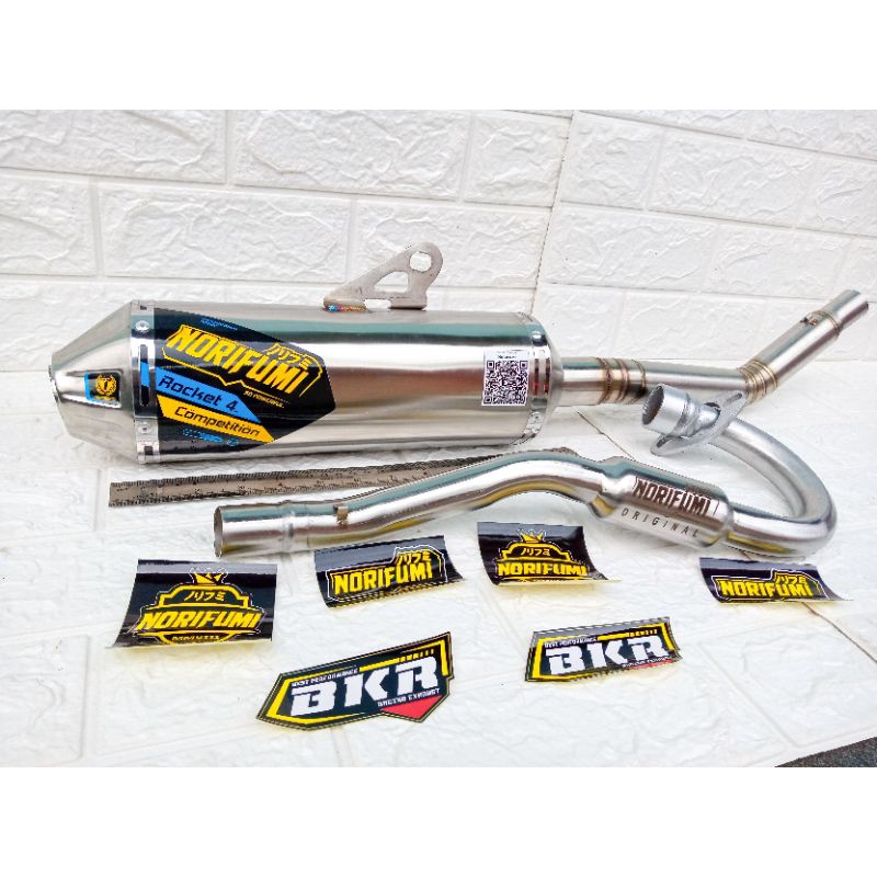 KNALPOT NORIFUMI ROCKET 4 COMPETISI CRF 150L, KLX 150, D-TRACKER, WR 155R-1