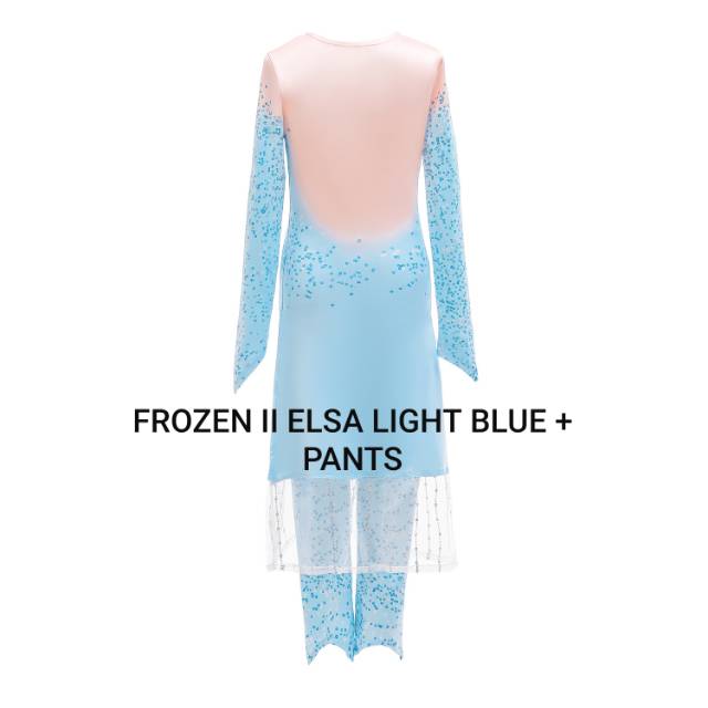 GA2021 FROZEN SNOWFLAKE DRESS / GAUN KOSTUM ANAK PEREMPUAN ELSA BIRU