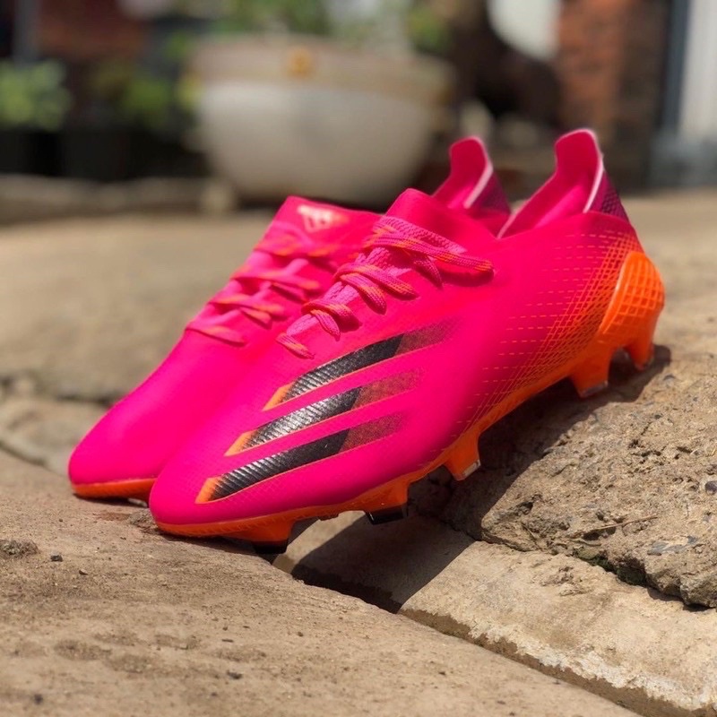 Sepatu Bola Adidas X Ghosted.1 Pink Black