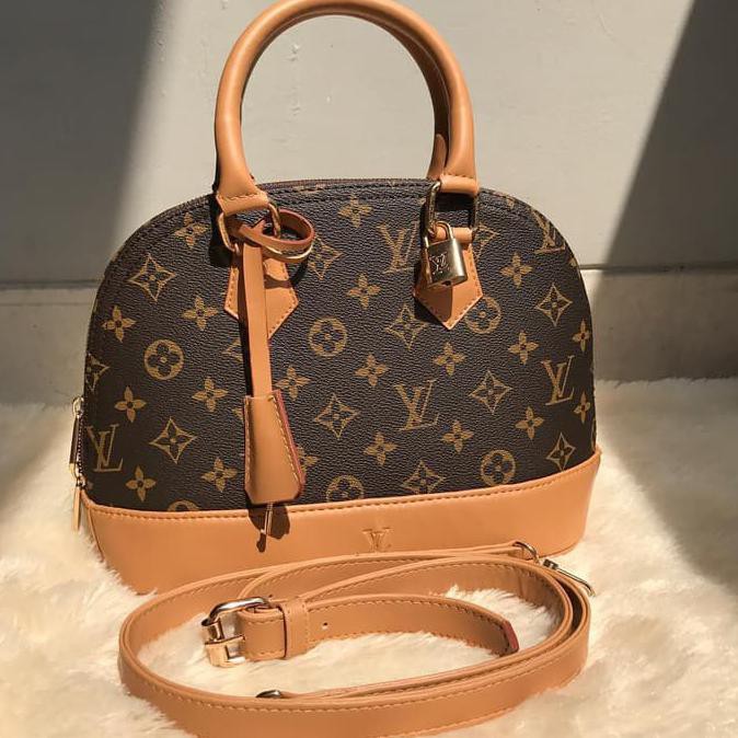 promo tas pesta gaya branded wanita cewek louis vuitton lv alma monogram terbaru