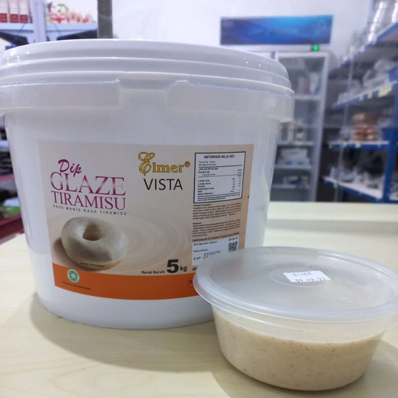 

Dip glaze elmer tiramisu 250g, repack asli dari 5kg