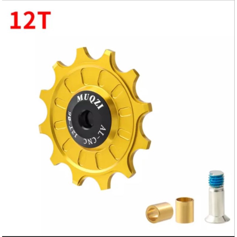 Muqzi Pulley RD Ceramic 12T Wheel Guide Pullay Ceramic 12T RD Sepeda