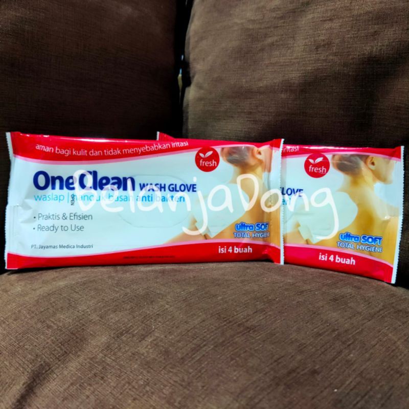 ONECLEAN WASH GLOVE - TISUE WASLAP SEKALI PAKAI