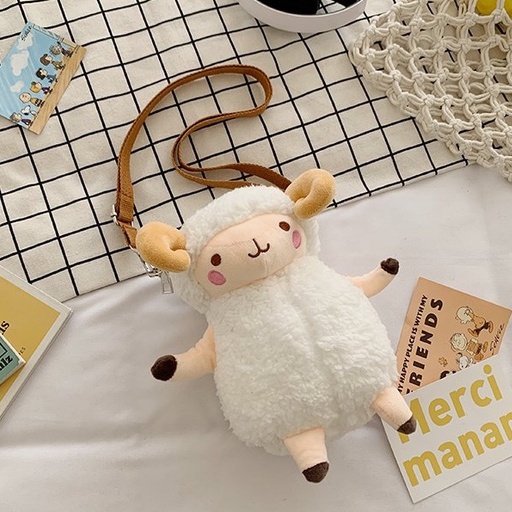 PLUSH DOLL GOAT SLING BAG LUCU GEMES