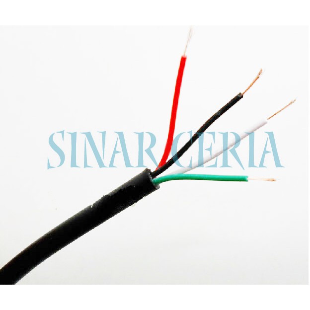 Kabel USB Hitam 4 pin meteran panjang 1m