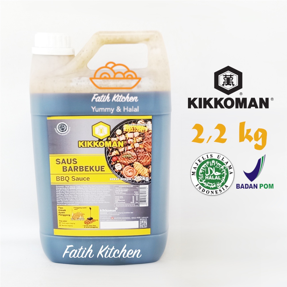 

Kikkoman Barbeque Halal 2,2 kg Jerigen - Saus Barbeque BBQ