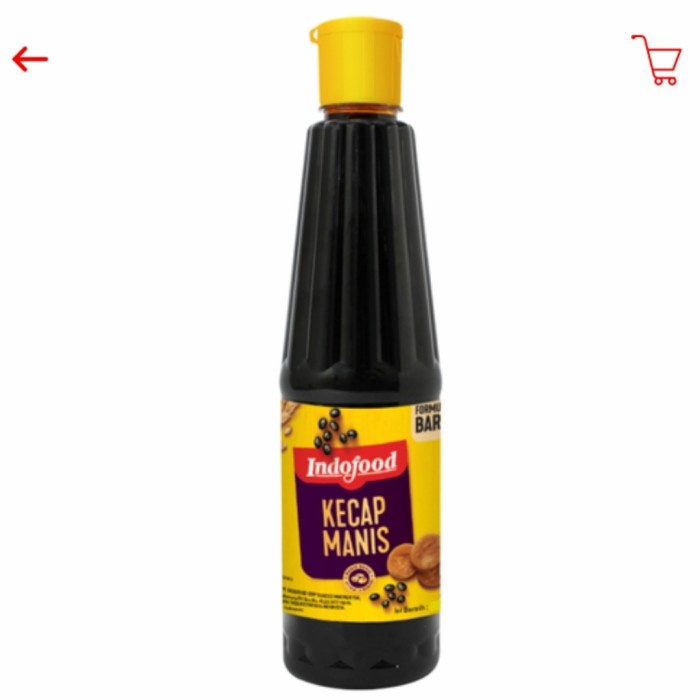 

makanan indofood kecap manis botol 135ml