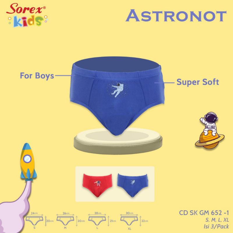 Celana Dalam Anak Segitiga Cd Sorex Kids Boy SK Art Gm 652