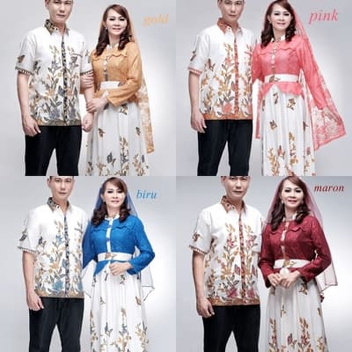 Super Hot batik keluarga/ batik sarimbit gamis Kanaya / batik  brokat mix katun