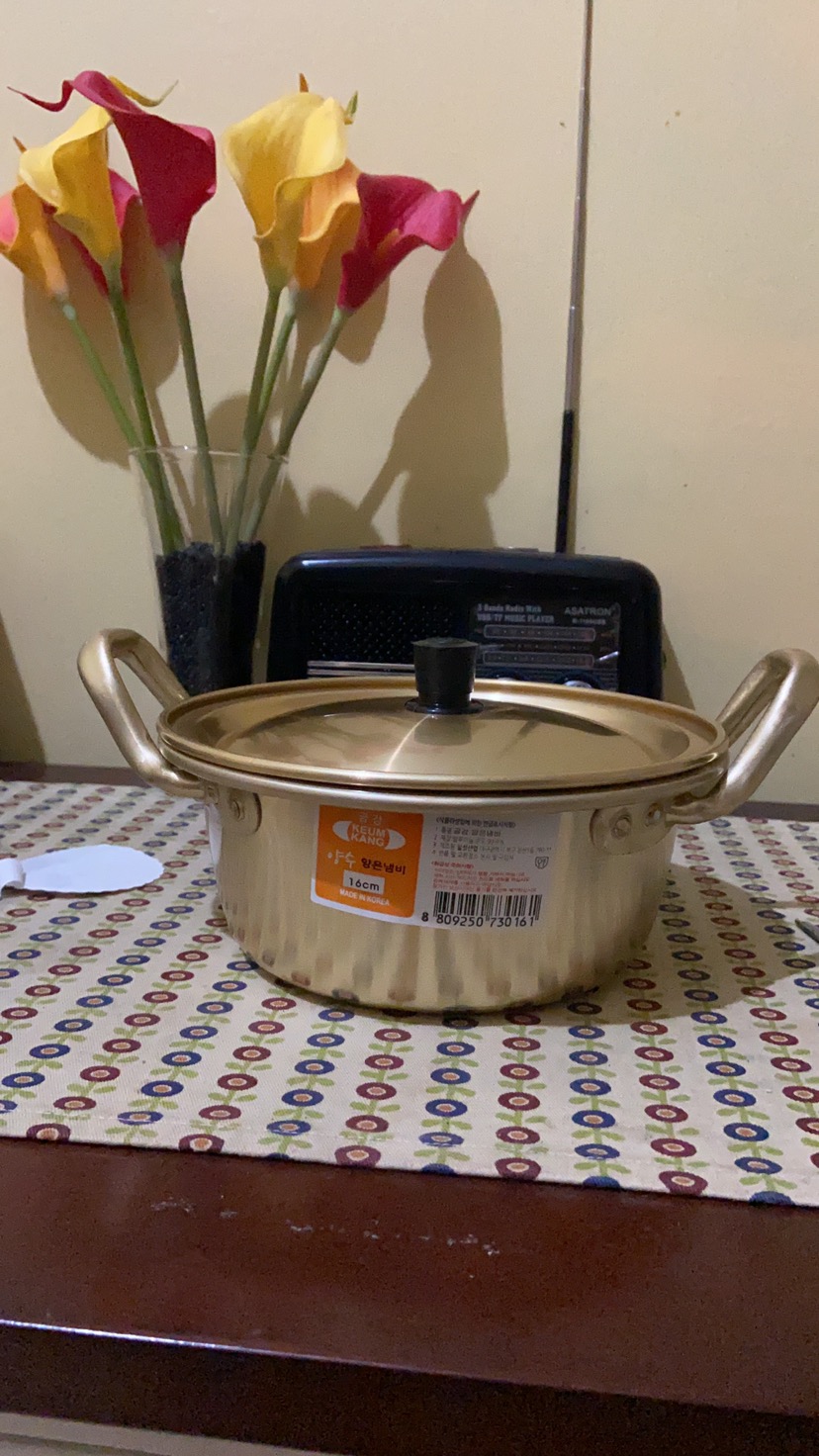 Panci Korea Ramyeon Ramyun Ramen Panci Emas 16cm [import Korea]