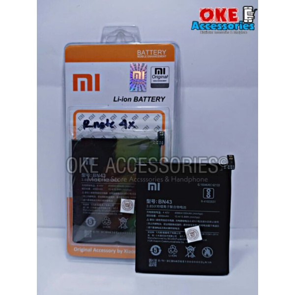 Baterai/Batre/Battery HP Xiaomi BN-43 / Redmi Note 4x