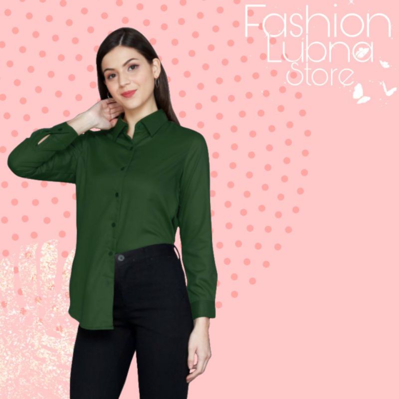 KEMEJA BAJU PAKAIAN BUSANA KERJA WANITA CEWE TREND KEKINIAN 2021